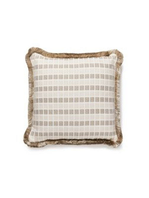 Scalamandre Pillows Fair Isle Pillow 18 X 18 - Birch GWFAIRPILL0001 100% COTTON U.S.A. Horizontal: and Vertical: 0 - My Fabric Connection -