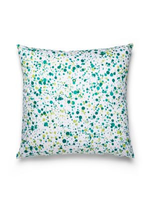 Scalamandre Pillows Spatter Pillow 22 X 22 - Mermaid HNSPATPILL000G 100% COTTON U.S.A. Horizontal: and Vertical: 0 - My Fabric Connection -