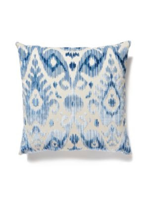 Scalamandre Pillows Tashkent Velvet Pillow 22 X 22 - Pacific SCTASHKPILL0003 51% BEMBERG VISCOSE / 49% COTTON Horizontal: and Vertical: 0 - My Fabric Connection -