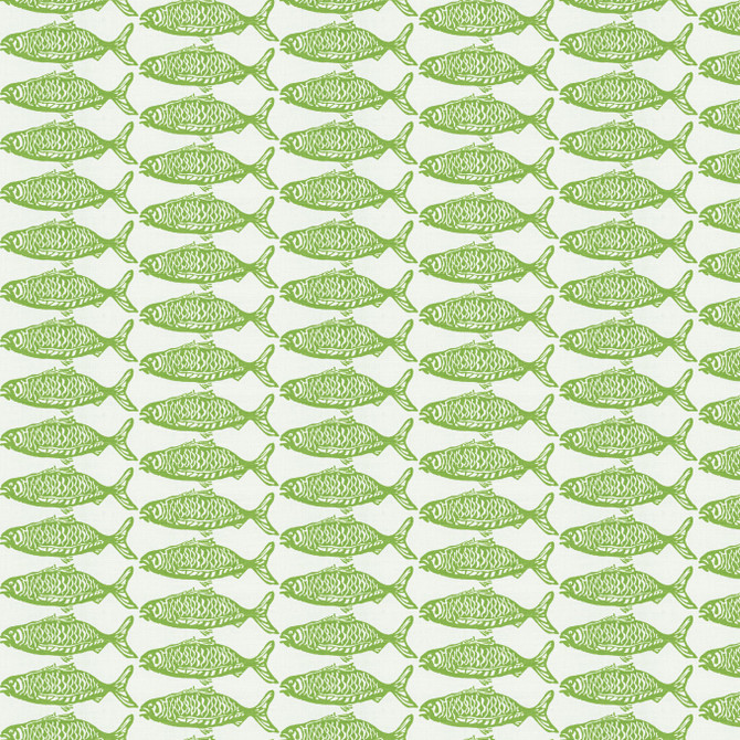 Aoc Fabric 7826-3 School O Fish Spring Fabric USA </p><p>Repeat: H: 10.250, V: 3.625 57 in - My Fabric Connection -