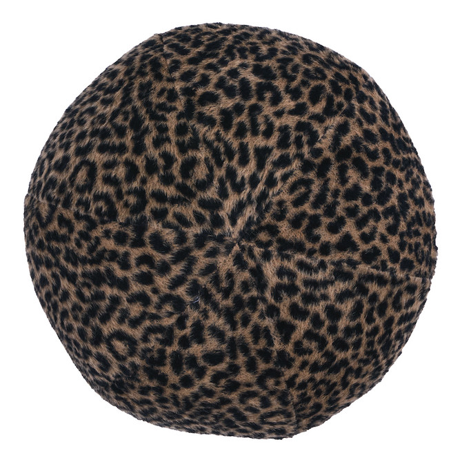 Schumacher Pillow Lilya Leopard Sphere Natural Pillow RIVE GAUCHE 70% Alpaca, 30% Wool 12 - My Fabric Connection -