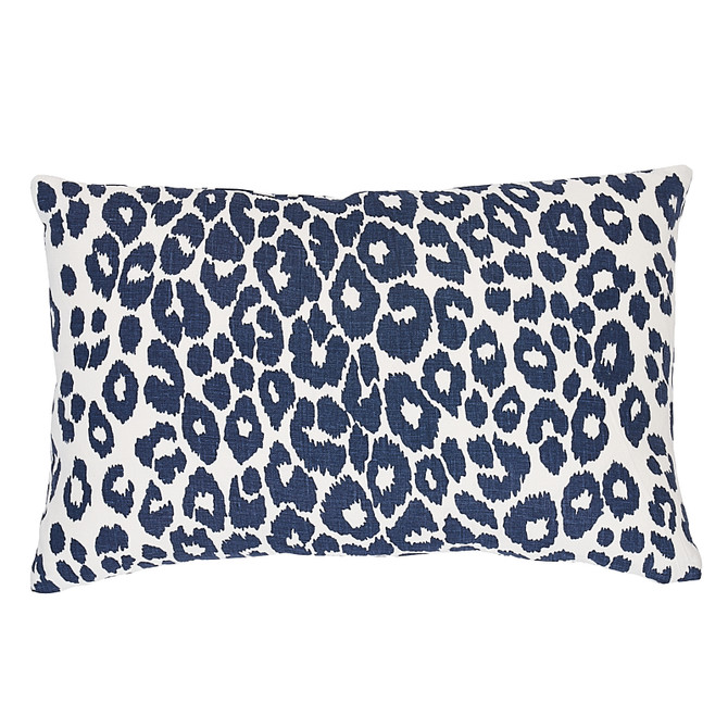 Schumacher Pillow Iconic Leopard Ink Pillow SCHUMACHER CLASSICS 100% Linen 14 - My Fabric Connection -