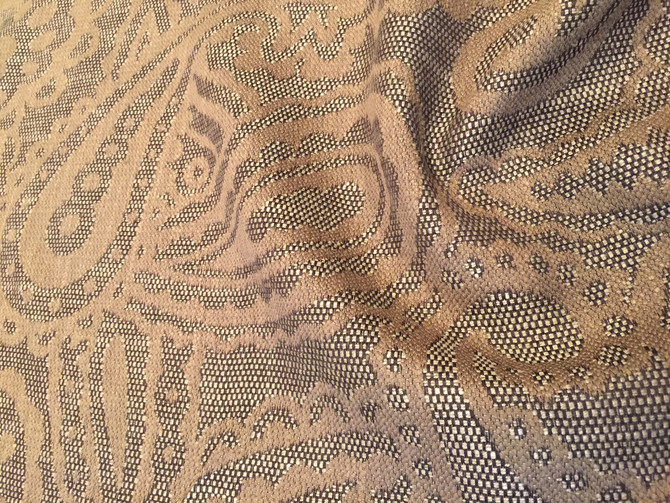 Clarence House Alfonso Brown Paisley 34478-3 Upholstery Fabric 3 5/8 Yards