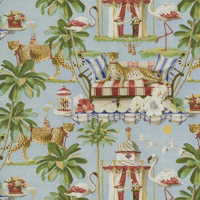 Harrison Howard Fabric Night In India Dawn 150090 100% Cotton Peru 25000 Horizontal: 27 and Vertical: 25.25 54/55 - My Fabric Connection -