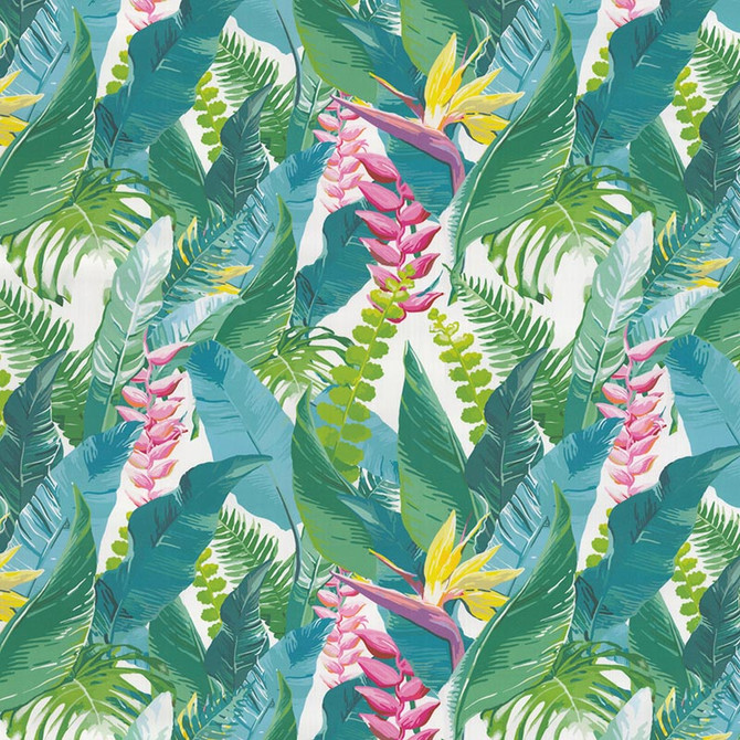 Magnolia Fabric Od-Jungle Aruba - 100% Acry Dralon Italy 50000 Horizontal: 15.3 and Vertical: 15.3 56" - My Fabric Connection -