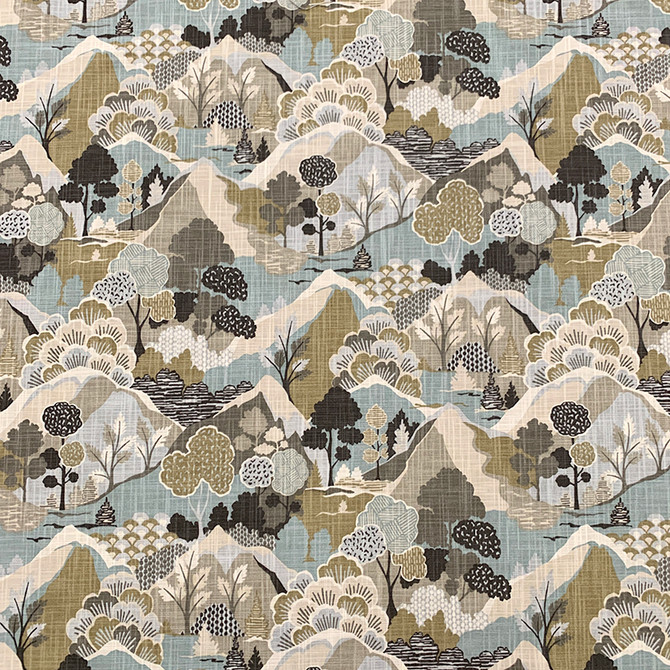 Magnolia Fabric Scape Valley - 100 % Cotton Pakistan 50000 Horizontal: 26.75 and Vertical: 26.88 54.75 - My Fabric Connection -