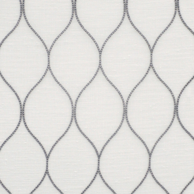 Maxwell Fabric Derby # 439 Thunder SHEER THREADS 100% POLYESTER TURKEY V-6.5" H-3.1" 118" EMB. WIDTH 106" - My Fabric Connection -