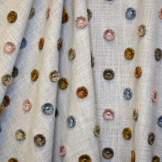 JF Fabric Buttons 19J9161 TRIBUTE 100% Polyester India H: 10.625, V: 6.25 55 - My Fabric Connection -