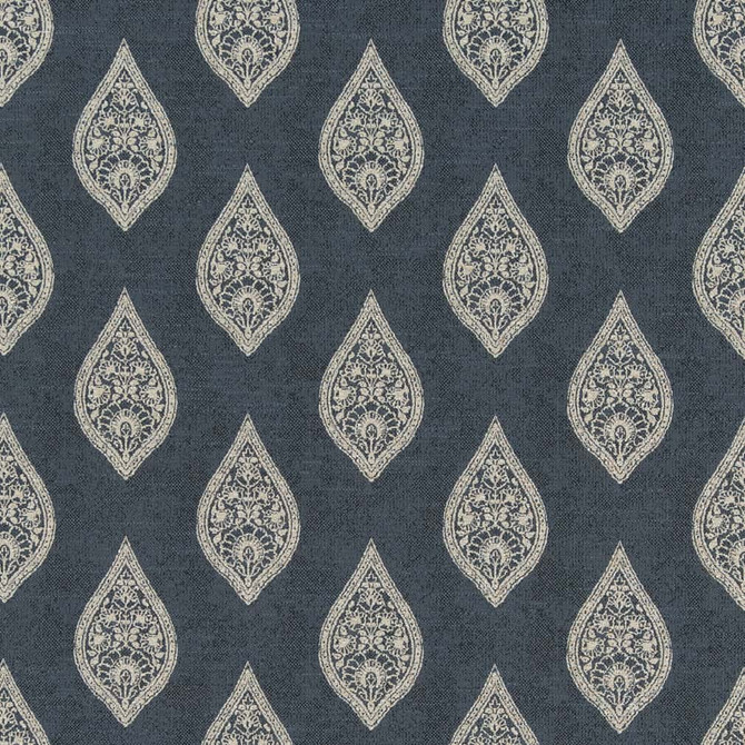 Charlotte Fabric CB800-345 Shades of Navy 100% Polyester Asia Exceeds 50,000 Wyzenbeek Rubs </p><p>Repeat: Horizontal 7" x Vertical 7.5" 54 Inches - My Fabric Connection -