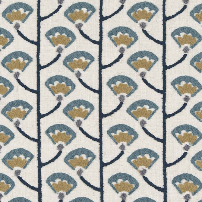 Charlotte Fabric CB900-80 Shades of Navy 66% Polyester, 30% Acrylic, 4% Linen Asia Exceeds 60,000 Wyzenbeek Rubs </p><p>Repeat: Horizontal 5" x Vertical 4" 54 Inches - My Fabric Connection -