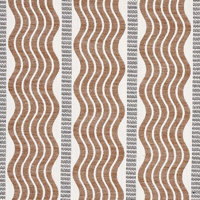 Schumacher Fabric Sina Brown 79942 Fabric COTTON 36% ITALY </p><p>Repeat: H: HORZ. 7" (18CM), V: 0 55 - My Fabric Connection -
