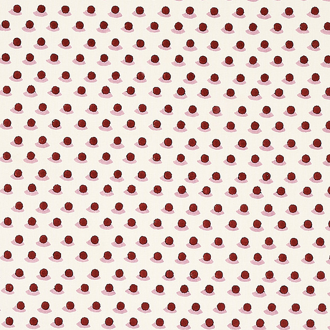 Schumacher Fabric Berry Hand Block Print Iron & Rose 179730 Fabric COTTON 55% INDIA </p><p>Repeat: H: HORZ. 1 3/4" (2CM), V: VERT. 2 3/8" (6CM) 54 - My Fabric Connection -