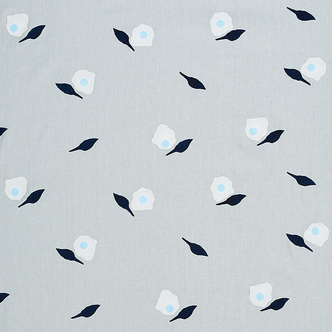 Schumacher Fabric Aquinnah Hand Block Sky 179890 Fabric LINEN 100% UNITES STATES OF AMERICA </p><p>Repeat: H: HORZ. 54" (137CM), V: VERT. 19.25" (48.8CM) 54 - My Fabric Connection -