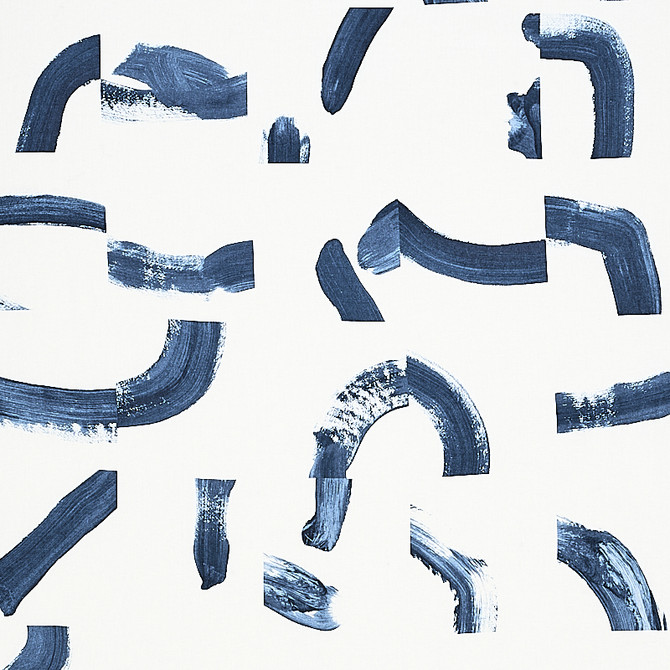 Schumacher Fabric Sepiessa Navy 177894 Fabric LINEN 100% ITALY </p><p>Repeat: H: HORZ. 46 3/8" (117CM), V: VERT. 137" (348CM) 54 - My Fabric Connection -