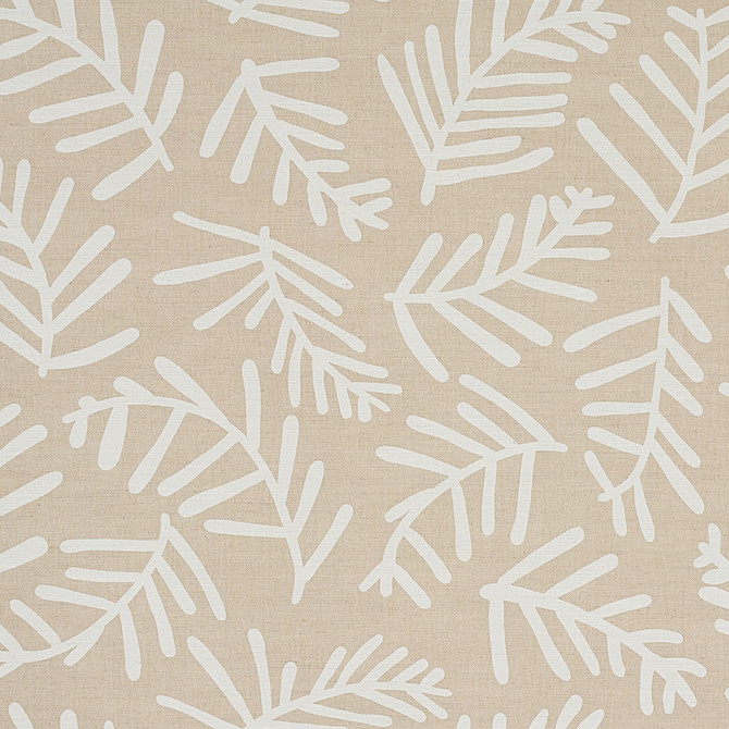 Schumacher Fabric Tiah Cove Ivory On Natural 179912 Fabric LINEN 55% UNITES STATES OF AMERICA </p><p>Repeat: H: HORZ. 27" (69CM), V: VERT. 27" (69CM) 54 - My Fabric Connection -
