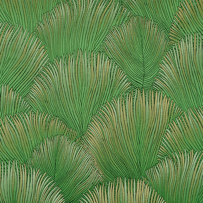 Schumacher Fabric Fondale Green 80551 Fabric LINEN 31% ITALY </p><p>Repeat: H: HORZ. 55 1/2" (141CM), V: VERT. 35 4/5" (91CM) 55.5 - My Fabric Connection -