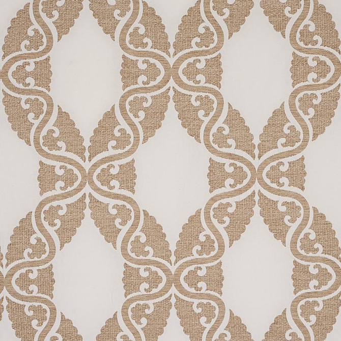 Schumacher Fabric Siljan Ivory 80310 New Traditional 13.5" - My Fabric Connection - Schumacher Fabric Siljan Ivory 80310 New Traditional 13.5" - My Fabric Connection -