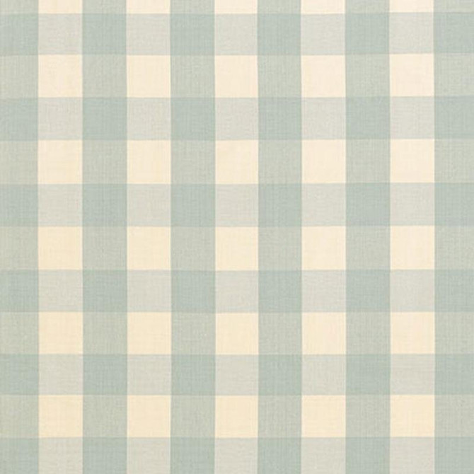 Schumacher Fabric Camden Cotton Check Aqua 63037 Revisits Of Popular Patterns 3.0" - My Fabric Connection -