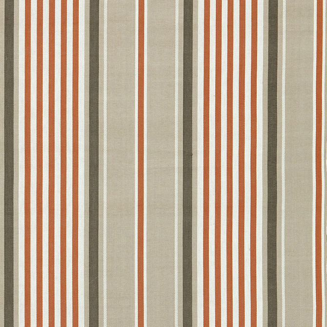 Schumacher Fabric Minzer Cotton Stripe Valencia 66010 Fabric COTTON 100% INDIA </p><p>Repeat: H: HORZ. 13 1/4" (34CM) , V: 53 - My Fabric Connection -