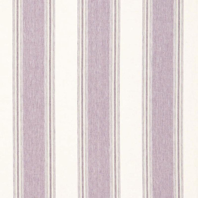 Schumacher Fabric Savannah Linen Stripe Lavender 66083 Sea Island Stripe 7.62" - My Fabric Connection -
