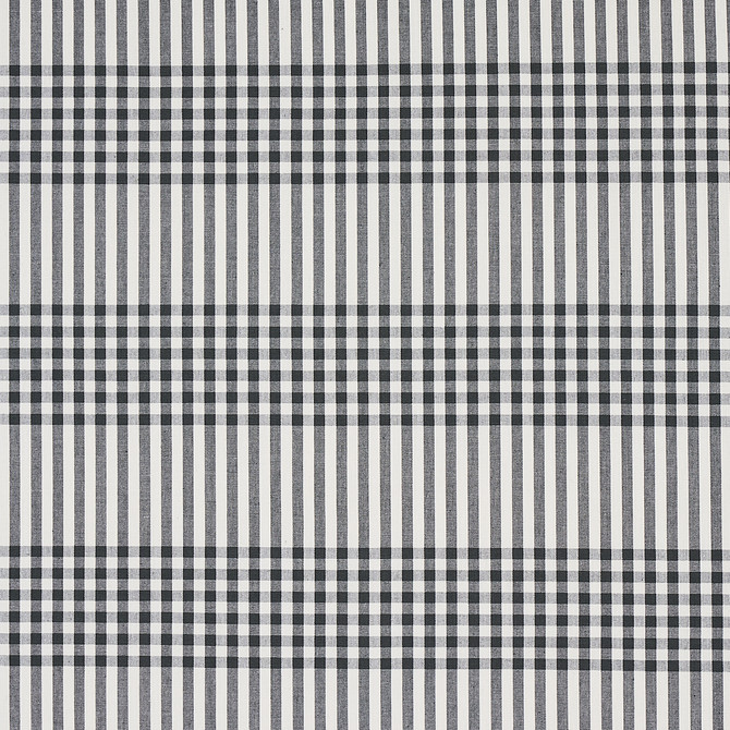 Schumacher Fabric Bergen Plaid Slate 80800 Fabric COTTON 100% INDIA </p><p>Repeat: H: HORZ. 1/2" (1CM), V: VET. 5 2/5" (13CM) 54" (137CM) - My Fabric Connection -