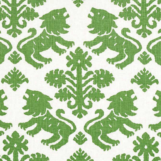 Schumacher Fabric Regalia Green 177303 Fabric LINEN 55% UNITED STATES OF AMERICA </p><p>Repeat: H: HORZ. 54" (137CM), V: VERT. 22 1/4" (57CM) 54" (137CM) - My Fabric Connection -