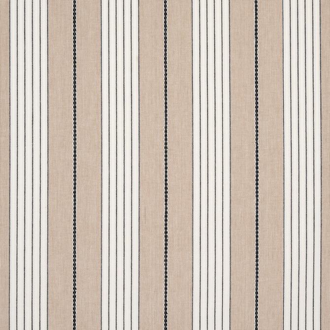Schumacher Fabric Audrey Stripe Natural 71375 Fabric COTTON 100% </p><p>Repeat: H: HORZ. 4 3/4" (12CM), V: 54 - My Fabric Connection -