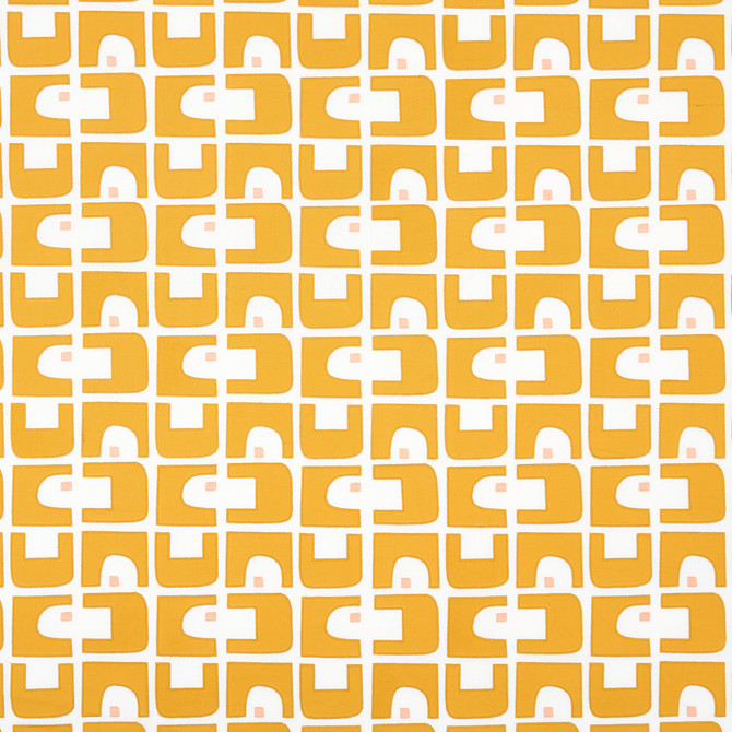 Schumacher Fabric Den Applique Ochre 82033 Fabric LINEN 41% INDIA </p><p>Repeat: H: HORZ. 25 3/5" (65CM), V: VERT. 15 3/4" (40CM) 51 1/5" (130CM) - My Fabric Connection -