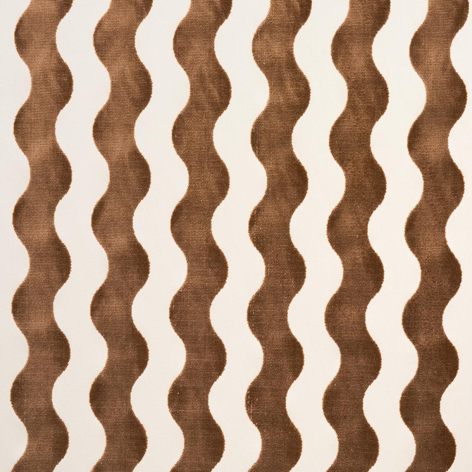 Schumacher Fabric The Wave Velvet Camel 69426 Miles Redd 3.5" - My Fabric Connection -