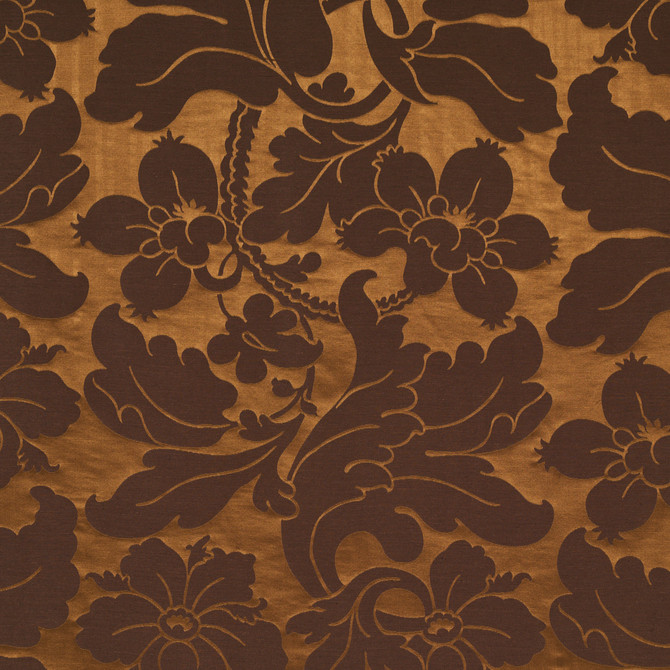 Schumacher Fabric Dandridge Damask Apollo Bronze 81461 Fabric </p><p>Repeat: H: 55 1/8" (140CM), V: 34 1/4" (87CM) 50 1/2" (128CM) - My Fabric Connection -