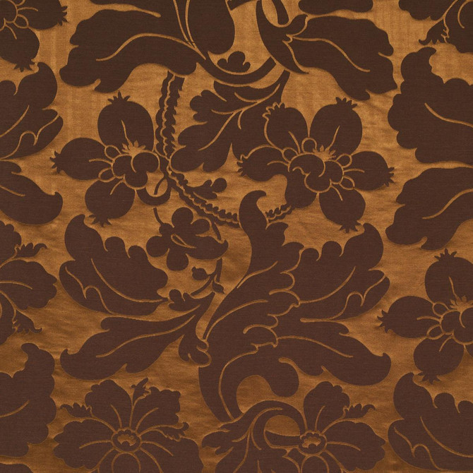 Schumacher Fabric Dandridge Damask Apollo Bronze 81461 Williamsburg 55.12" - My Fabric Connection -