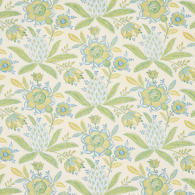 Schumacher Fabric Lafayette Botanical Moss 180253 Fabric MARTINDALE 16,000 </p><p>Repeat: H: 13 1/2" (34CM), V: 10 2/5" (26CM) 55" (140CM) - My Fabric Connection -