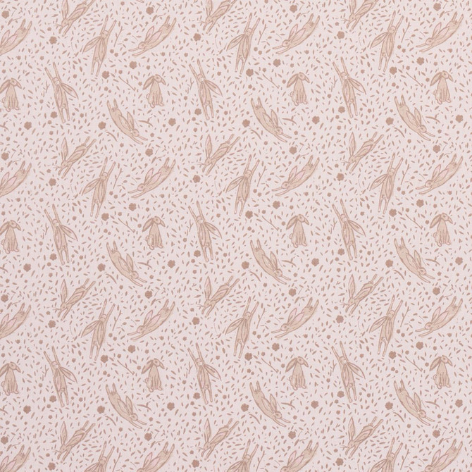 Schumacher Fabric Rabbit High Performance Print Blush 180441 Marie-Chantal 6.75" - My Fabric Connection -