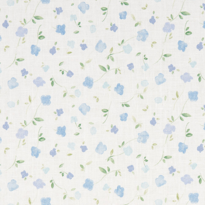 Schumacher Fabric Bloomwind Performance Linen Blue 180431 Fabric MARTINDALE 10,000 </p><p>Repeat: H: 6 7/8" (17CM), V: 4 3/8" (11CM) - My Fabric Connection -