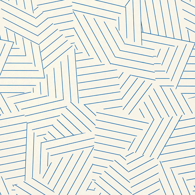 Schumacher Wallcovering Deconstructed Stripe Cobalt 5007972 Wallcovering Paper UNITED STATES OF AMERICA </p><p>Repeat: H: HORZ. 13 1/2" (34CM) , V: VERT. 18" (46CM) 27 - My Fabric Connection -