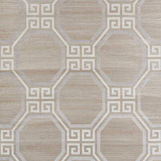 Schumacher Wallcovering Octavia Shimmer Quartz 5008980 Wallcovering Paper UNITED STATES OF AMERICA </p><p>Repeat: H: HORZ. 11 1/4" (29CM), V: VERT. 11 3/4" (30CM) 34.5 - My Fabric Connection -