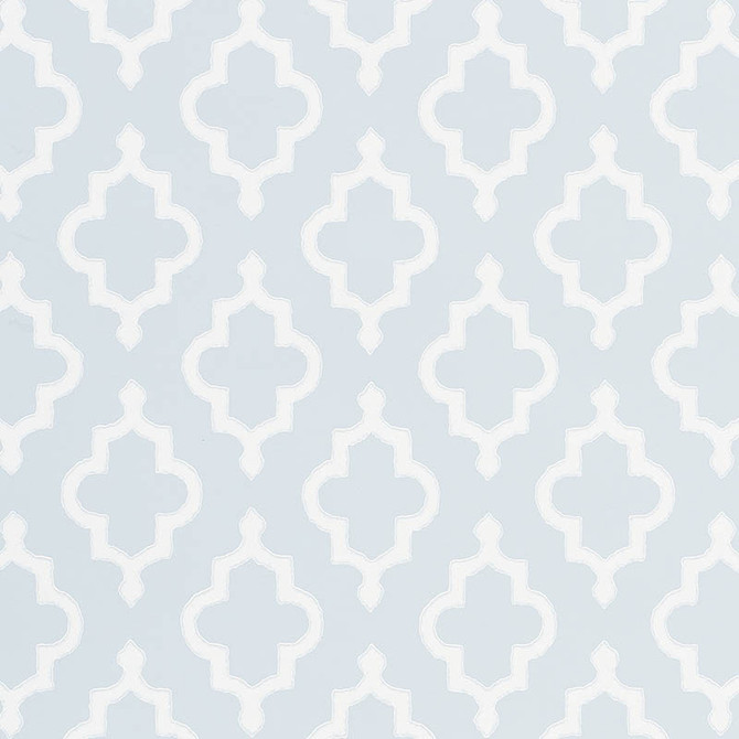 Schumacher Wallcovering Jake Orpington Blue 5009860 Wallcovering Paper UNITED STATES OF AMERICA </p><p>Repeat: H: HORZ. 3 3/4" (10CM) , V: VERT. 4 1/8" (10CM) 27 - My Fabric Connection -