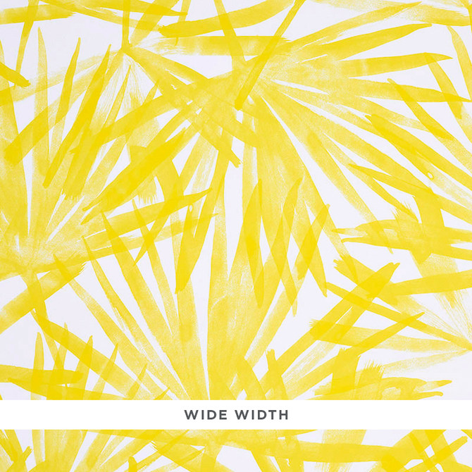 Schumacher Wallcovering Sunlit Palm Yellow 5010561 Wallcovering Paper UNITED STATES </p><p>Repeat: H: HORZ. 27" (69CM), V: VERT. 27" (69CM) 54 - My Fabric Connection -