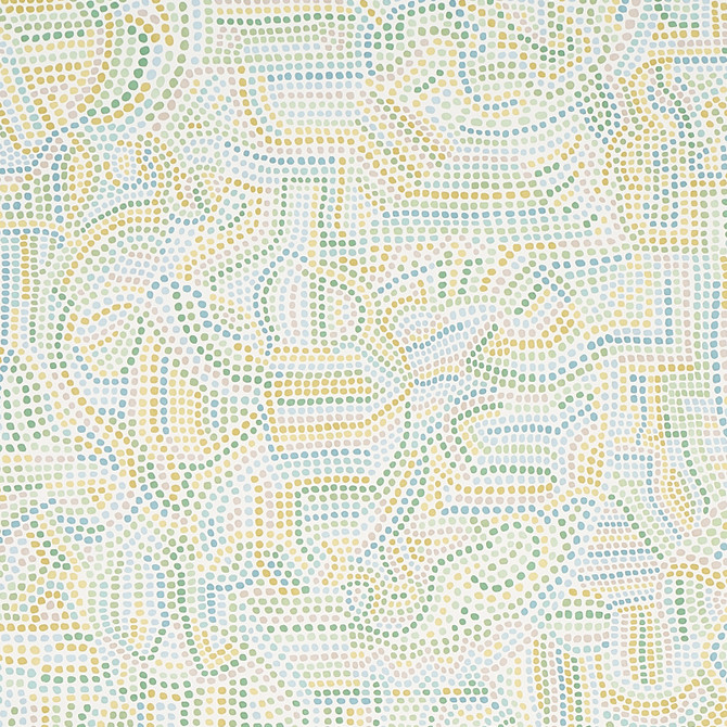 Schumacher Wallcovering Galina Citron 5012021 Wallcovering Paper UNITED STATES OF AMERICA </p><p>Repeat: H: HORZ. 27" (69CM) , V: VERT. 18" (46CM) 27 - My Fabric Connection -