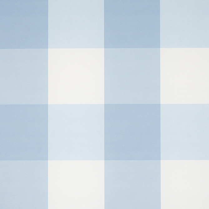 Schumacher Wallcovering Willa Check Chambray 5012350 Wallcovering Paper UNITED STATES OF AMERICA </p><p>Repeat: H: HORZ. 13 1/2" (34CM), V: VERT. 13 1/2" (34CM) 27 - My Fabric Connection -