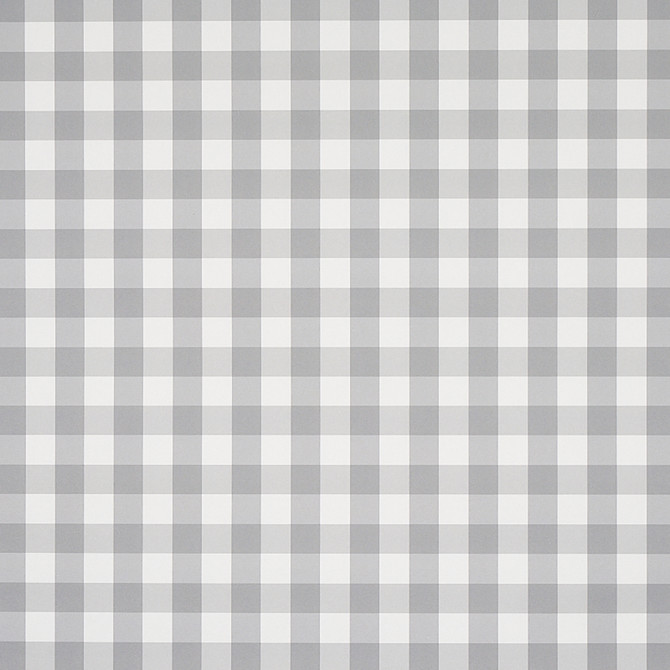 Schumacher Wallcovering Willa Check Grey 5012367 Wallcovering Paper UNITED STATES OF AMERICA </p><p>Repeat: H: HORZ. 2" (5CM), V: VERT. 2" (5CM) 27 - My Fabric Connection -