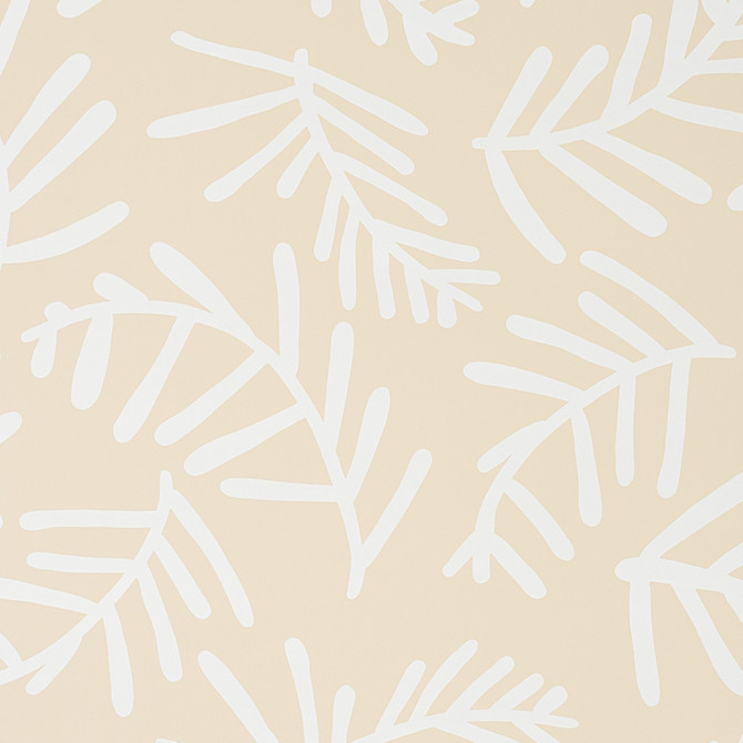 Schumacher Wallcovering Tiah Cove Ivory On Natural 5012452 Wallcovering Paper UNITED STATES OF AMERICA </p><p>Repeat: H: HORZ. 27" (69CM), V: VERT. 27" (69CM) 27 - My Fabric Connection -