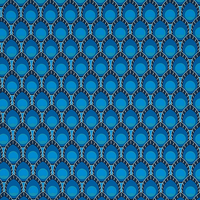 Schumacher Wallcovering Dawnridge Peacock 5012521 Wallcovering Paper UNITED STATES OF AMERICA </p><p>Repeat: H: HORZ. 1 3/4" (5CM), V: VERT. 3" (8CM) 27 - My Fabric Connection -