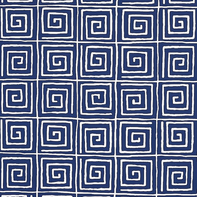 Schumacher Wallcovering Trousdale Midnight Blue 5012813 Wallcovering Paper UNITED STATES OF AMERICA </p><p>Repeat: H: HORZ. 13 1/2" (34CM), V: VERT. 9 1/2" (25CM) 27 - My Fabric Connection -