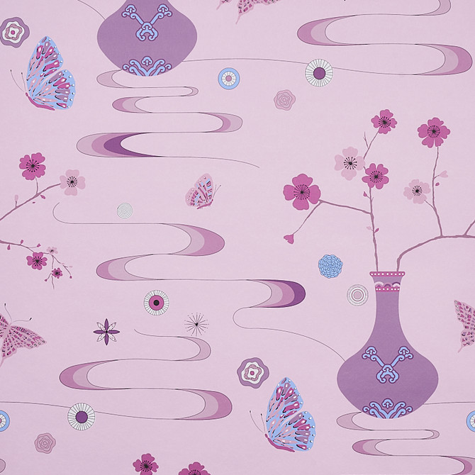 Schumacher Wallcovering Fantasia Peony Pink 5013592 Wallcovering Paper UNITED STATES OF AMERICA </p><p>Repeat: H: HORZ. 27" (69CM), V: VERT. 38 3/5" (98CM) 27 - My Fabric Connection -