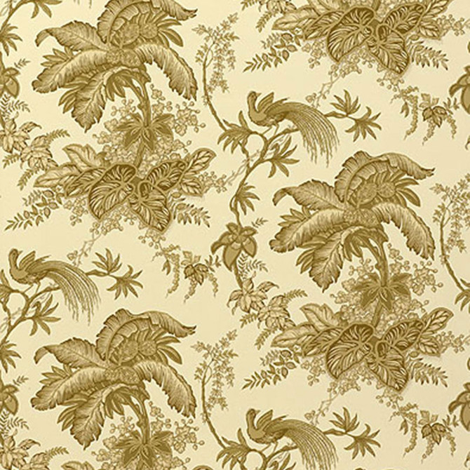 Schumacher Wallcovering Coconut Grove Parchment 5004054 Wallcovering Paper UNITED STATES OF AMERICA </p><p>Repeat: H: HORZ. 13 1/2" (34CM) , V: VERT. 18" (46CM) 27 - My Fabric Connection -