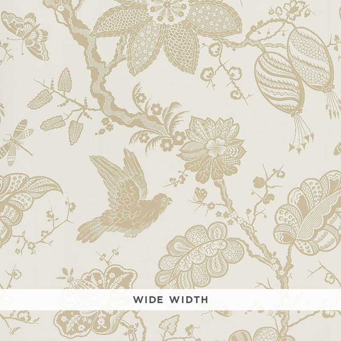 Schumacher Wallcovering Bali Vine Sandstone 5005001 Wallcovering Paper UNITED KINGDOM </p><p>Repeat: H: HORZ. 54" (137CM) , V: VERT. 87 3/4" (223CM) 54 - My Fabric Connection -