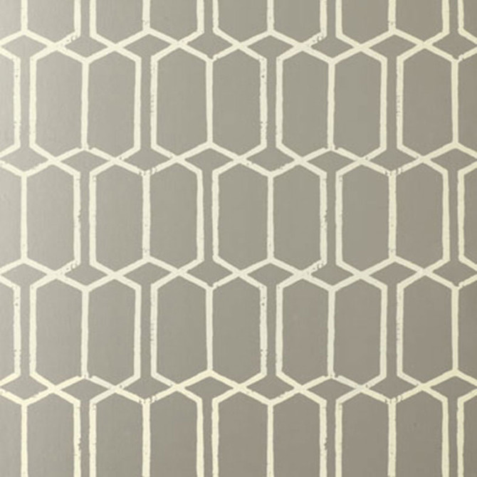 Schumacher Wallcovering Modern Trellis Silver 5003282 Wallcovering Paper USA </p><p>Repeat: H: HORZ. 6 3/4" (17CM), V: VERT. 12 1/2" (32CM) 27 - My Fabric Connection -