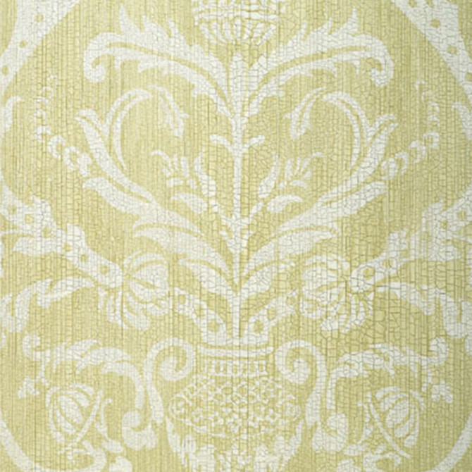 Schumacher Wallcovering Masaccio Damask Celadon 5003682 Wallcovering Paper UNITED STATES OF AMERICA </p><p>Repeat: H: HORZ. 27" (69CM) , V: VERT. 34" (86CM) 27 - My Fabric Connection -
