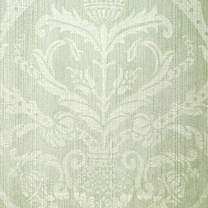 Schumacher Wallcovering Masaccio Damask Aqua 5003683 Wallcovering Paper UNITED STATES OF AMERICA </p><p>Repeat: H: HORZ. 27" (69CM) , V: VERT. 34" (86CM) 27 - My Fabric Connection -